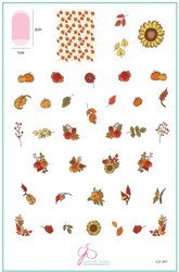 Harvest Bouquet (CjS-267) -  CJS Stamping Plate